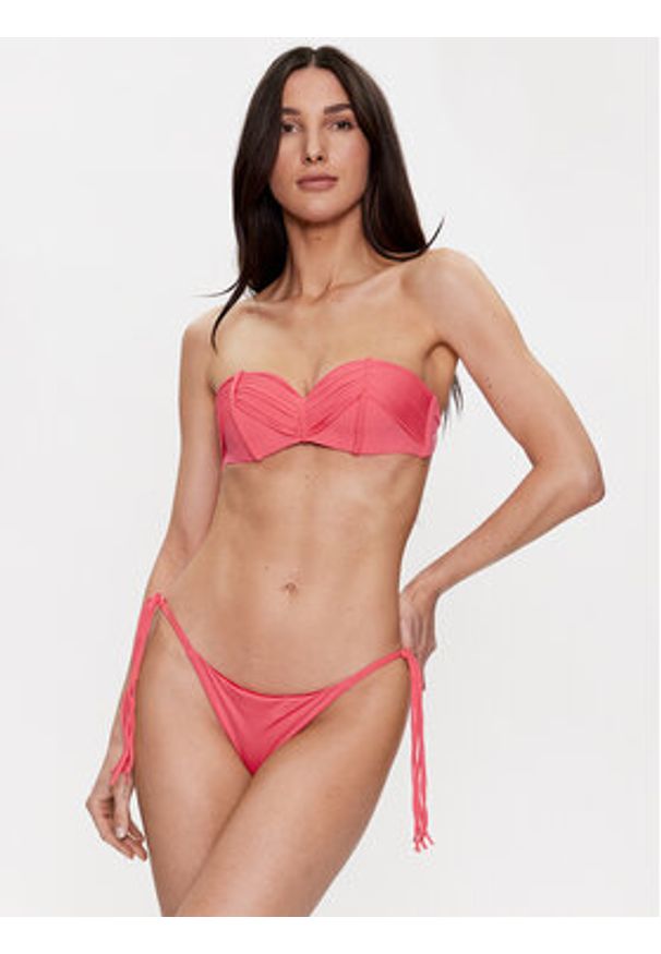 Guess Góra od bikini E3GJ00 MC043 Różowy. Kolor: różowy. Materiał: syntetyk