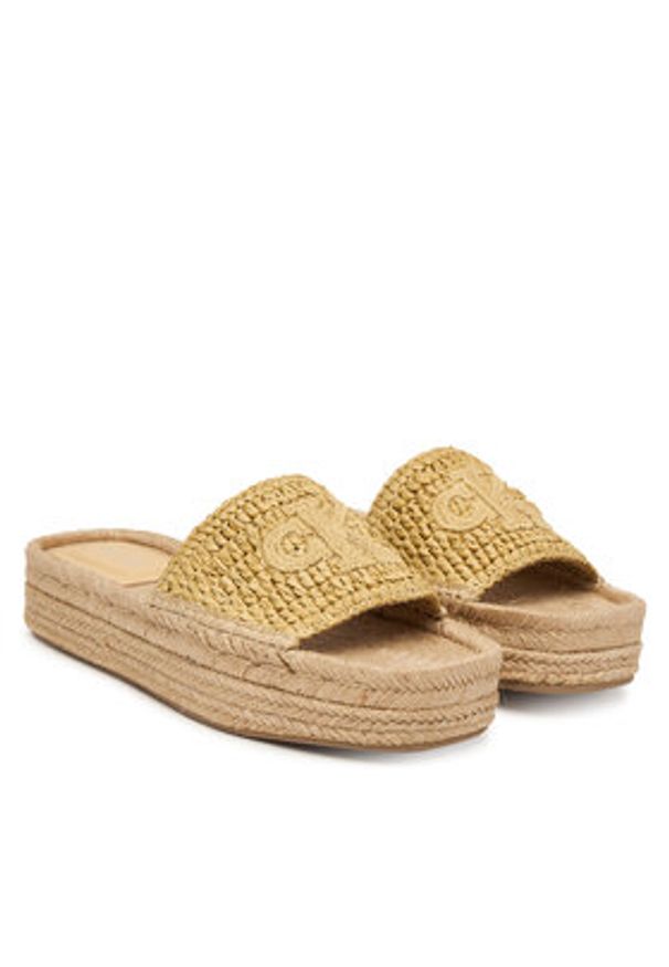 Calvin Klein Espadryle Ebeth HW0HW02895 Beżowy. Kolor: beżowy. Materiał: syntetyk