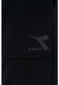 Diadora - Spodnie. Kolor: czarny. Wzór: gładki #2