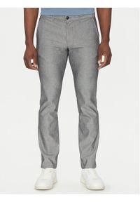 BOSS Spodnie materiałowe 50536834 Szary Slim Fit. Kolor: szary. Materiał: bawełna