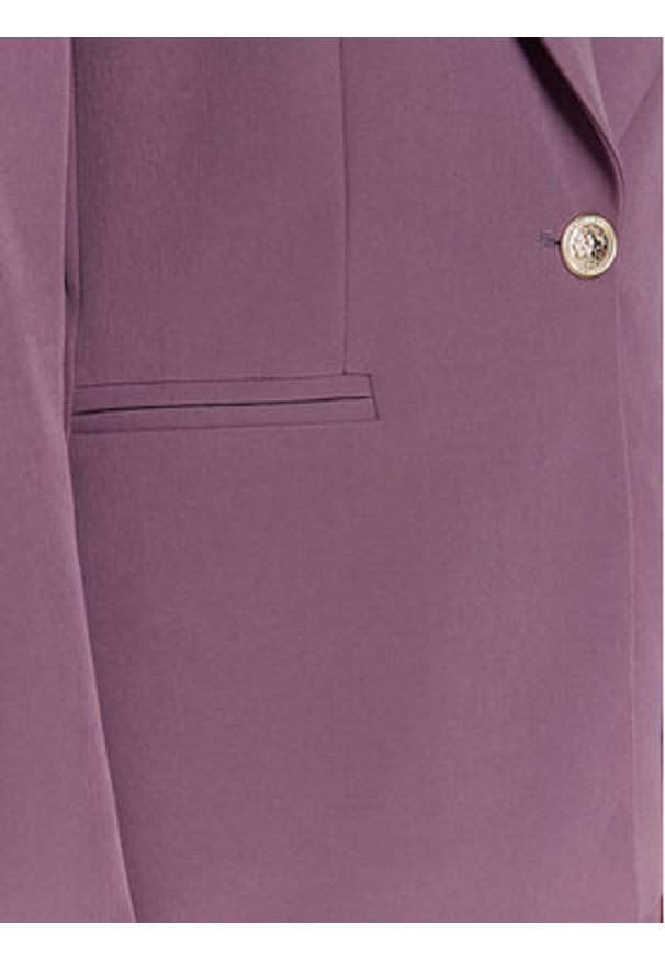 Maryley Marynarka 23IB187/41SK Fioletowy Regular Fit. Kolor: fioletowy. Materiał: syntetyk