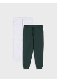 Sinsay - Spodnie loose 2 pack - szary. Kolor: szary
