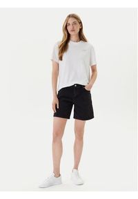 Mustang T-Shirt Floris 1016158 Biały Relaxed Fit. Kolor: biały. Materiał: bawełna