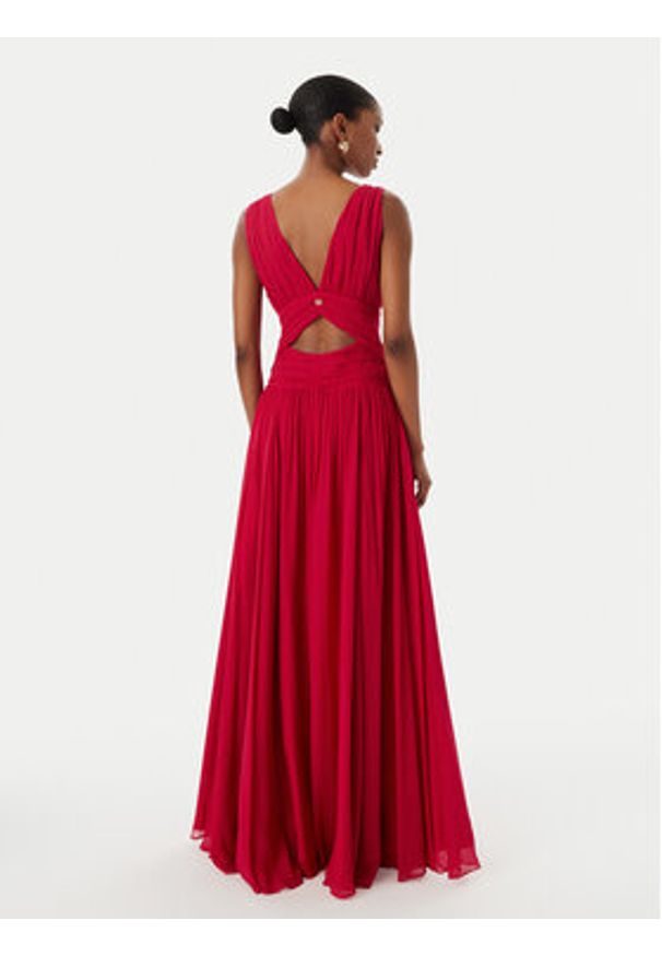 Marciano Guess Sukienka wieczorowa G6GK14 W2374 Różowy ciemny Regular Fit. Kolor: różowy. Materiał: wiskoza. Styl: wizytowy