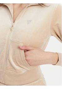 Guess Bluza V3BQ22 K0232 Beżowy Regular Fit. Kolor: beżowy. Materiał: syntetyk