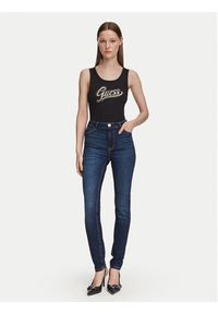 Guess Top W6YP30 K4380 Czarny Slim Fit. Kolor: czarny. Materiał: syntetyk #2