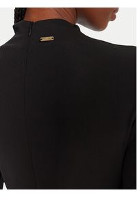 Fracomina Sukienka codzienna FS25WD2007W62601 Czarny Slim Fit. Okazja: na co dzień. Kolor: czarny. Materiał: syntetyk. Typ sukienki: proste. Styl: casual