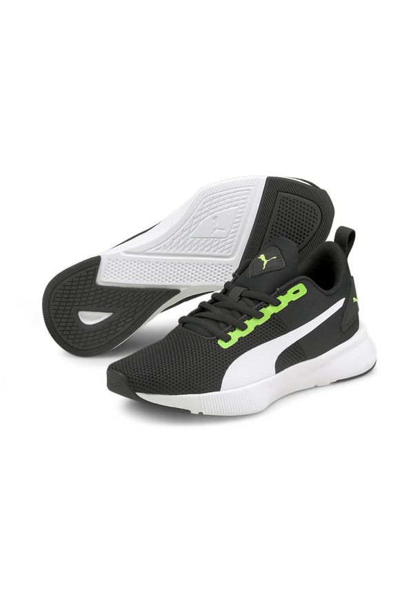 Puma - Młodzieżowe buty Flyer Runner PUMA Green Flash White Black. Kolor: biały, wielokolorowy, zielony, czarny