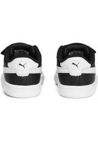 Puma - Niemowlęce skórzane sneakersy Smash 3.0 V PUMA Black White. Kolor: biały, czarny, wielokolorowy. Materiał: skóra