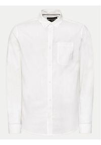 INDICODE Koszula Globe 20-315 Biały Regular Fit. Kolor: biały. Materiał: len #1