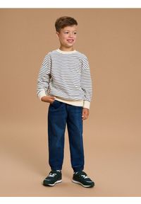 Sinsay - Jeansy jogger z ociepleniem - granatowy. Kolor: niebieski #1