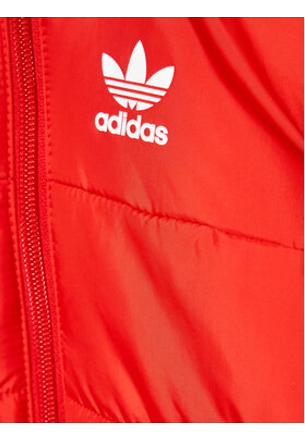 Adidas - adidas Kurtka puchowa adicolor HK7452 Czerwony Regular Fit. Kolor: czerwony. Materiał: syntetyk
