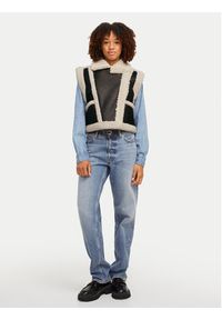 JJXX Bezrękawnik Joanna 12264943 Czarny Regular Fit. Kolor: czarny. Materiał: skóra. Długość rękawa: bez rękawów
