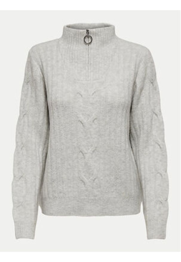 JDY Sweter Andrea 15242811 Szary Regular Fit. Kolor: szary. Materiał: syntetyk