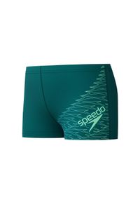 Spodenki kąpielowe Speedo Medley Logo Aquashort junior. Kolor: zielony #1