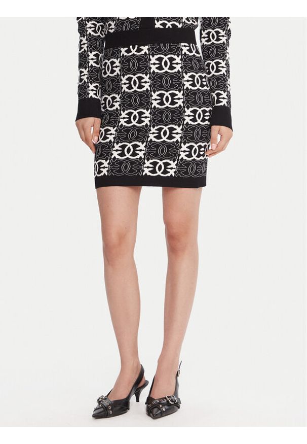 Pinko - PINKO Spódnica mini Bang Bang 106040 A2YD Czarny Slim Fit. Kolor: czarny. Materiał: wiskoza