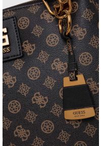 Guess torebka kolor brązowy. Kolor: brązowy. Dodatki: z breloczkiem. Rodzaj torebki: na ramię #2