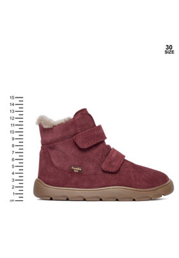 Froddo Śniegowce G2110151-4 S Bordowy. Kolor: czerwony. Materiał: skóra, zamsz