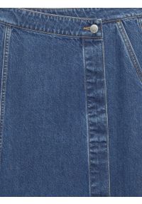 Big-Star - Spódnica damska midi jeansowa granatowa Roxana 567. Okazja: na co dzień. Kolor: niebieski. Materiał: jeans. Styl: casual, klasyczny #2