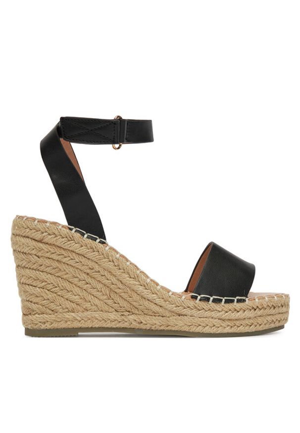 DeeZee Espadryle JSZ2022-06 Czarny. Kolor: czarny. Materiał: syntetyk, materiał