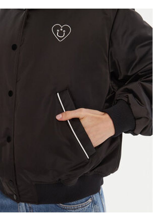 Hugo - HUGO Kurtka bomber Felinah 50541214 Czarny Regular Fit. Kolor: czarny. Materiał: syntetyk