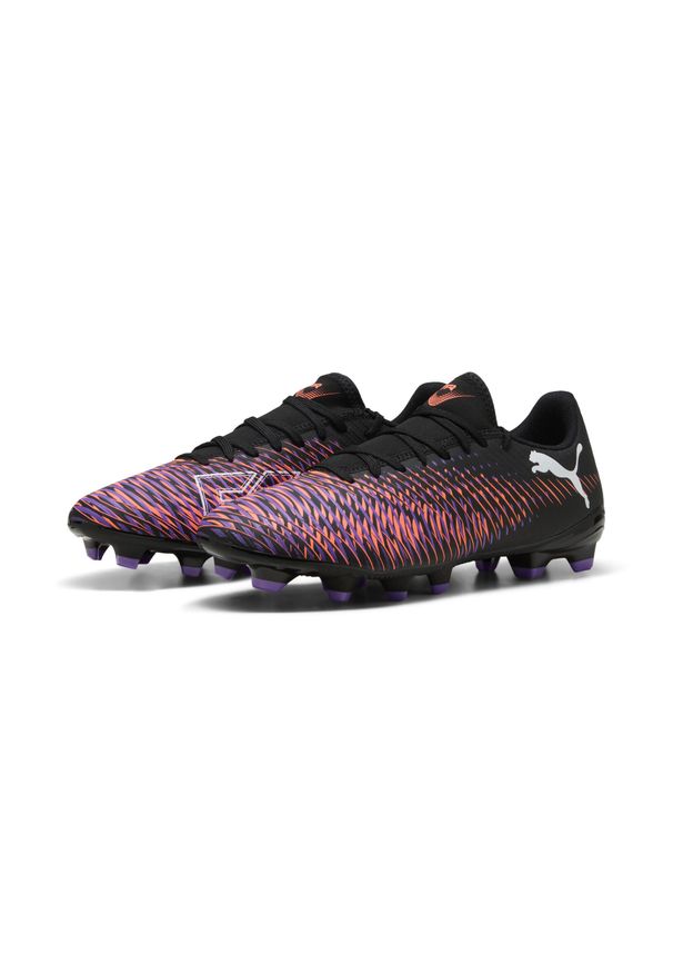 Puma - Buty piłkarskie FUTURE 8 PLAY FG/AG PUMA Black White Glowing Red. Kolor: biały, czerwony, wielokolorowy, czarny. Materiał: materiał, syntetyk. Szerokość cholewki: normalna. Sport: piłka nożna