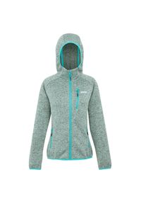 Regatta - Damska Bluza Z Kapturem Newhill II Marl Full Zip. Typ kołnierza: kaptur. Kolor: niebieski. Styl: sportowy. Sport: turystyka piesza #1