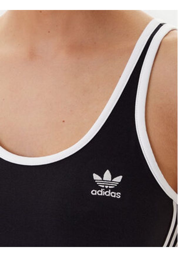 Adidas - adidas Sukienka codzienna adicolor 3-Stripes JW2586 Czarny Slim Fit. Okazja: na co dzień. Kolor: czarny. Materiał: bawełna. Typ sukienki: proste. Styl: casual