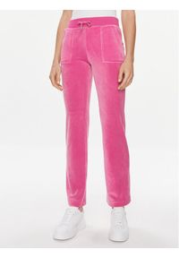 Juicy Couture Spodnie dresowe Del Ray JCAP180 Różowy Regular Fit. Kolor: różowy. Materiał: syntetyk #1