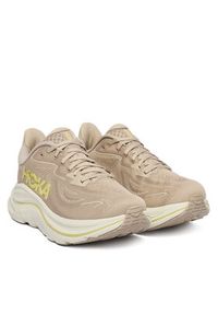 HOKA - Hoka Buty do biegania Clifton 10 1162030 Beżowy. Kolor: beżowy. Materiał: materiał #3
