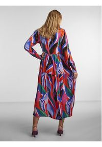 YAS Sukienka koszulowa Alira 26027838 Kolorowy Relaxed Fit. Materiał: wiskoza. Wzór: kolorowy. Typ sukienki: koszulowe #2