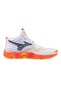 Buty halowe Mizuno Wave Momentum Elite Mid. Kolor: biały. Model: Mizuno Wave. Sport: siatkówka #1