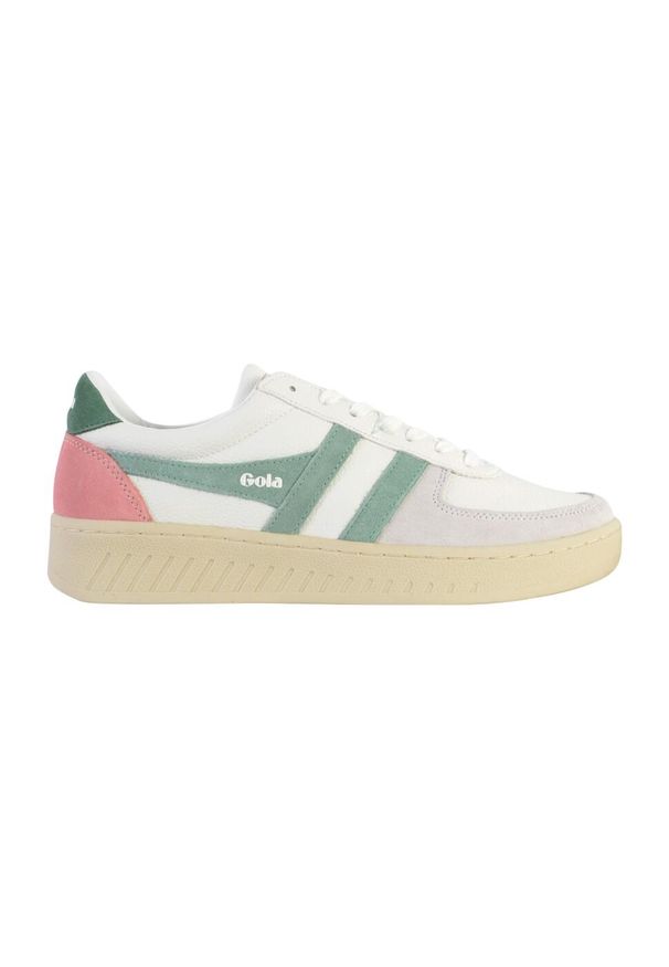 Buty do chodzenia damskie Gola Grandslam Trident. Kolor: biały. Materiał: skóra, materiał. Szerokość cholewki: normalna. Sport: turystyka piesza