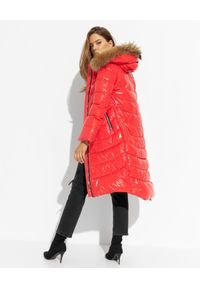FLO&CLO ITALY - Czerwony płaszcz puchowy Preziosa. Kolor: czerwony. Materiał: puch #4