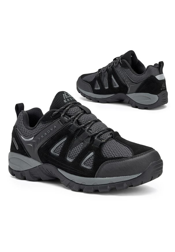 Buty trekkingowe męskie KADVA Traver Low WP. Kolor: czarny. Sport: turystyka piesza