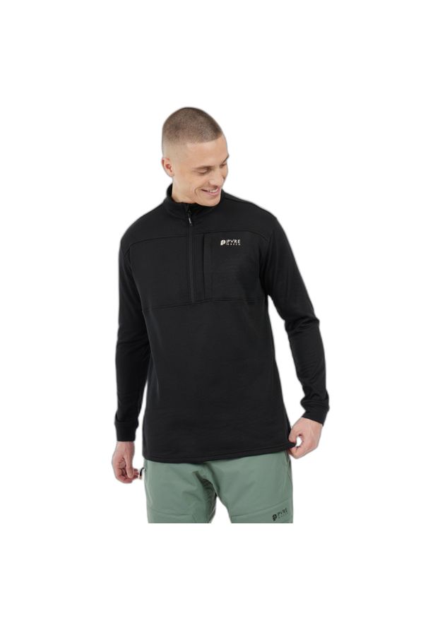 1/4 zip fleece Protest Graphic. Kolor: czarny. Materiał: polar. Sezon: zima