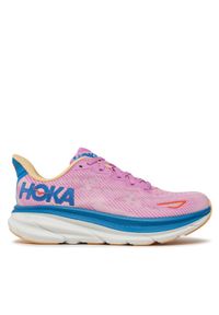 HOKA - Hoka Buty do biegania Clifton 9 Wide 1127896 Różowy. Kolor: różowy. Materiał: materiał