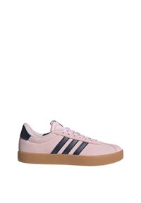 Adidas - Buty VL Court 3.0. Kolor: niebieski, brązowy, różowy, wielokolorowy. Materiał: skóra. Sport: turystyka piesza #1
