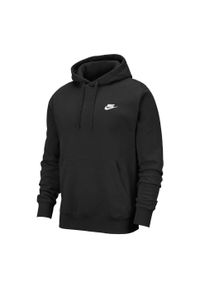 Bluza z kapturem Nike Sportswear Club Fleece, Mężczyźni. Typ kołnierza: kaptur. Kolor: czarny. Materiał: materiał, bawełna