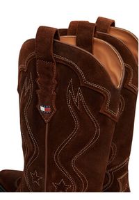 TOMMY HILFIGER - Tommy Hilfiger Kowbojki Archive EN0EN03095 Brązowy. Kolor: brązowy. Materiał: skóra, zamsz #2