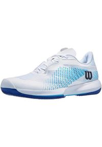 Buty tenisowe męskie Wilson Kaos Swift 1,5 white/blue atoll/lapis 47 1/3. Kolor: biały, niebieski, wielokolorowy. Sport: tenis