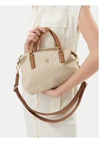 TOMMY HILFIGER - Tommy Hilfiger Torebka Poppy Summer Small Tote AW0AW17202 Beżowy. Kolor: beżowy #6