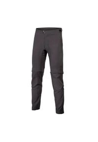 ENDURA - Spodnie rowerowe męskie Endura GV500 Zip Off. Kolor: czarny