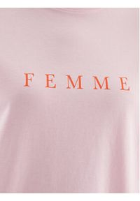 Selected Femme T-Shirt 16085609 Fioletowy Loose Fit. Kolor: fioletowy. Materiał: bawełna #5