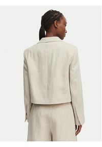 BOSS Marynarka Jojeka1 50560970 Beżowy jasny Oversize. Kolor: beżowy. Materiał: len #3