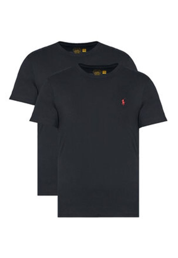 Polo Ralph Lauren Komplet 2 t-shirtów 710P02583003 Czarny Slim Fit. Typ kołnierza: polo. Kolor: czarny. Materiał: bawełna