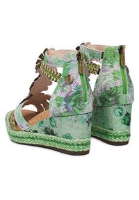 Laura Vita Sandały Facyo 72 Zielony. Kolor: zielony. Materiał: skóra #5