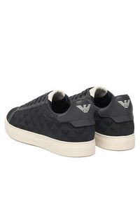 Emporio Armani Sneakersy EM003843 Granatowy. Kolor: niebieski. Materiał: skóra #6