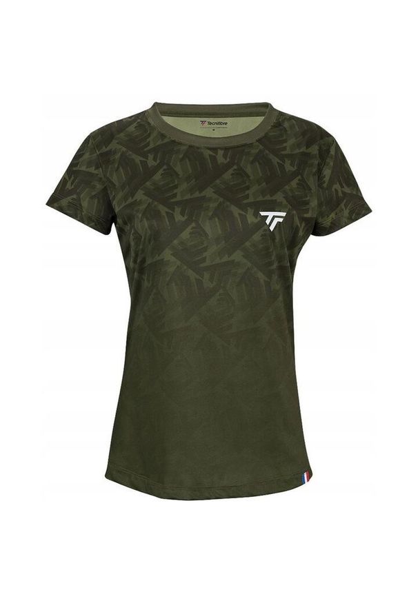 TECNIFIBRE - Koszulka T-Shirt tenisowa damska Tecnifibre X-Loop Tee. Kolor: zielony. Sport: tenis
