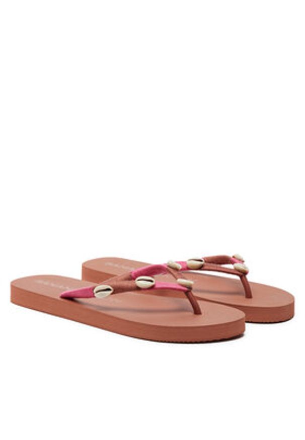 Banana Moon Japonki Nilulu Seaside Bordowy. Kolor: czerwony. Materiał: syntetyk